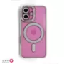 iPhone 16 Case - Gray with Rhinestone Edge