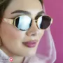 Celine Oval Gold Metal Sunglasses for Women