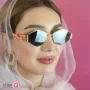 Celine Geometric Gold Metal Sunglasses for Women – Black Lens