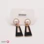 Black & Gold Pearl Earrings