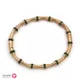 Green Bamboo Stone Bangle